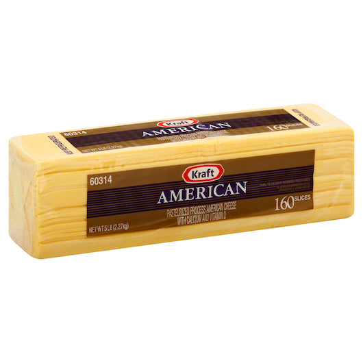 Cheese Sliced 160 American 4/5lb *** Special Order ***