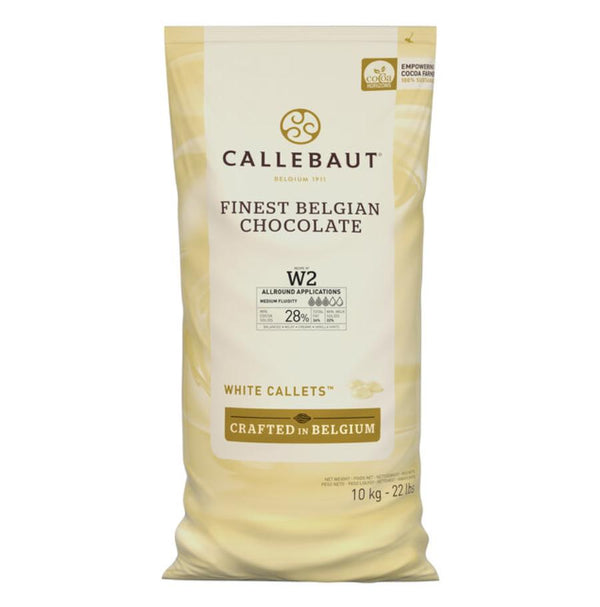 Callets White-W2NV595 - Chocolate 2/10kg Callebaut (28%) *** Special Order ***
