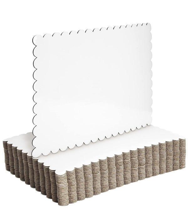 Cake Pad 1/2 Sht corr Scallop 50ct *** Special Order ***