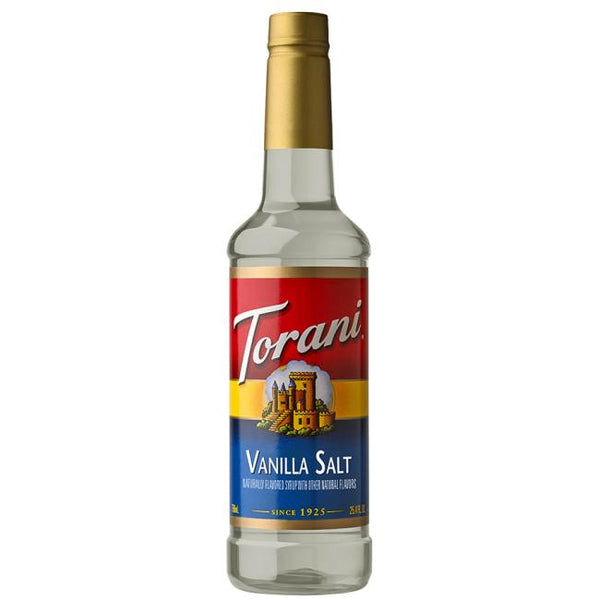 Torani Pure Vanilla Salt Syrup 4/750ml *** Special Order ***