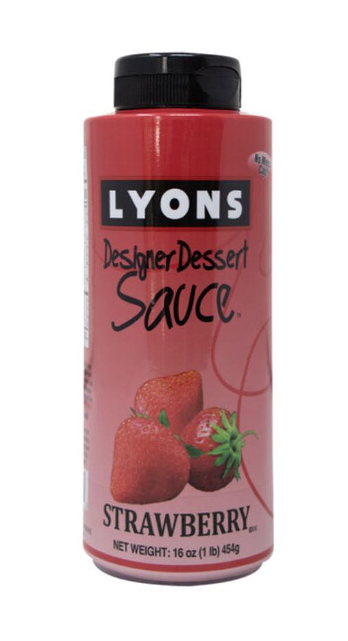 Topping Strawberry 12/12oz Lyons *** Special Order ***