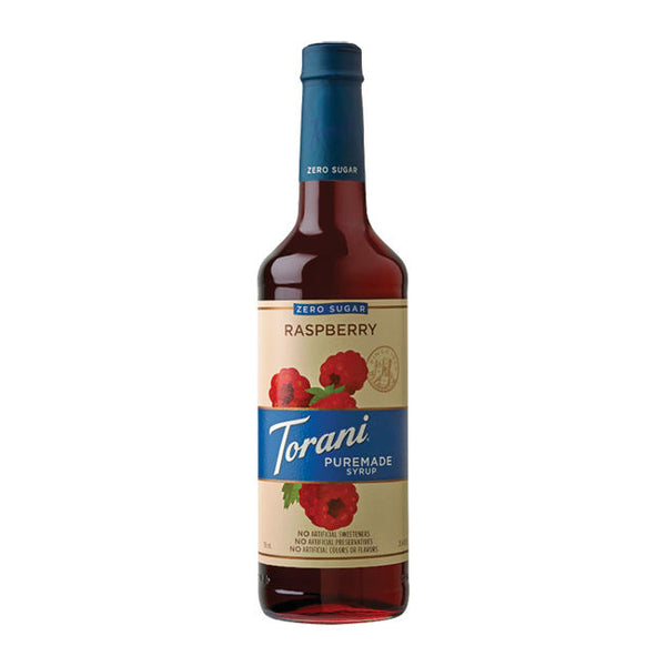 Torani Puremade Zero Sugar Raspberry Syrup 4/750ml *** Special Order ***