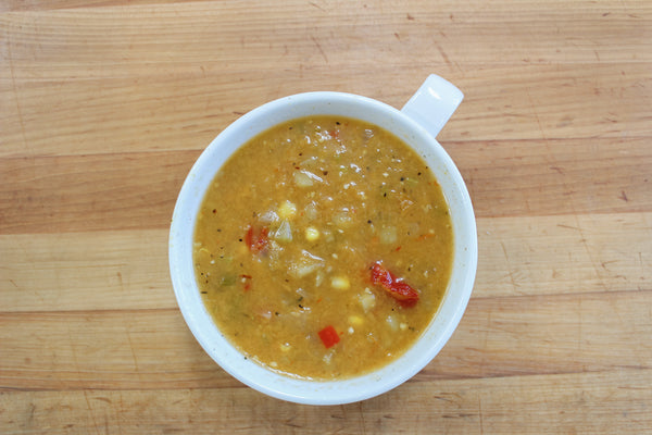 Soup, Corn Chowder, Fresh 10lb Bag Blue Top