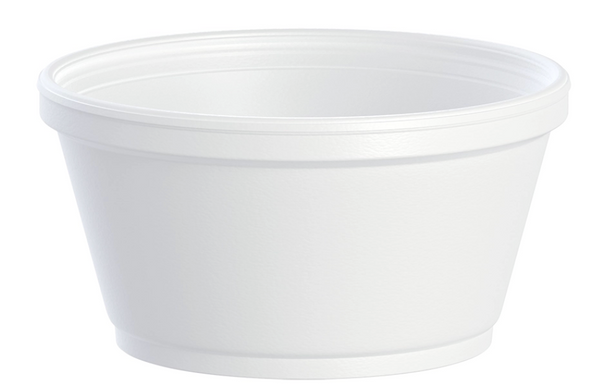 Food Container 8oz Styro White J-cup 1000ct S8J20 Dart