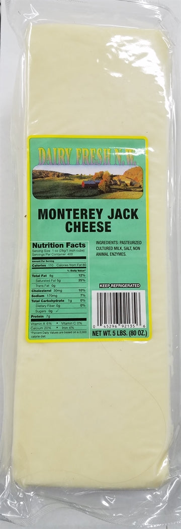 Cheese Loaf Monterey Jack 2/5lb *** Special Order ***