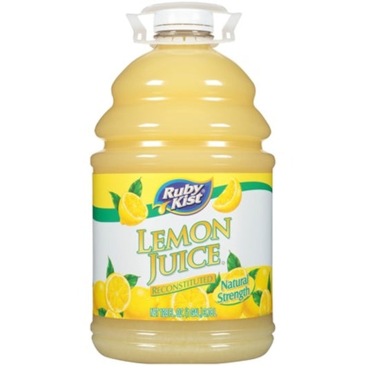 Lemon Juice Plastic 4/1 Gal Reconstituted Ruby Kist *** Special Order ***