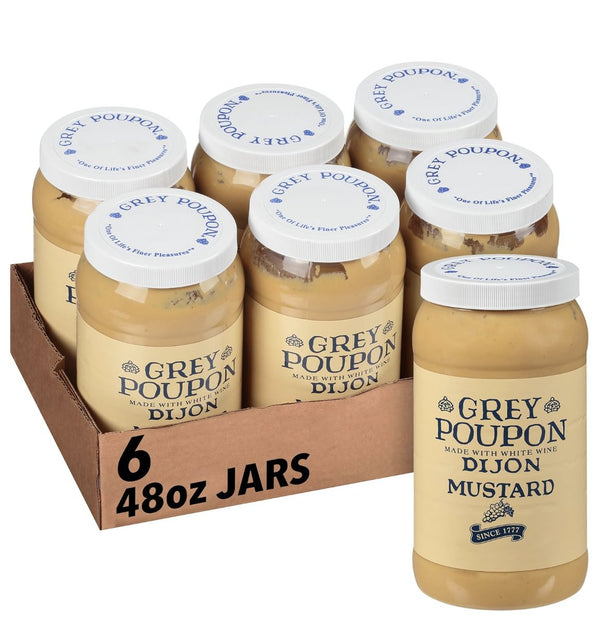 Mustard Dijon Grey Poupon 6/48oz *** Special Order ***