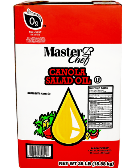 Oil Canola Salad 35lb Master Chef *** Special Order ***