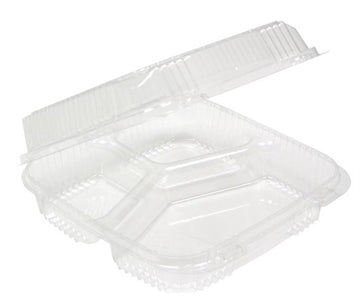 Container Smartlock 3 Compartment Hinged Clearview 200cs *** Special Order ***