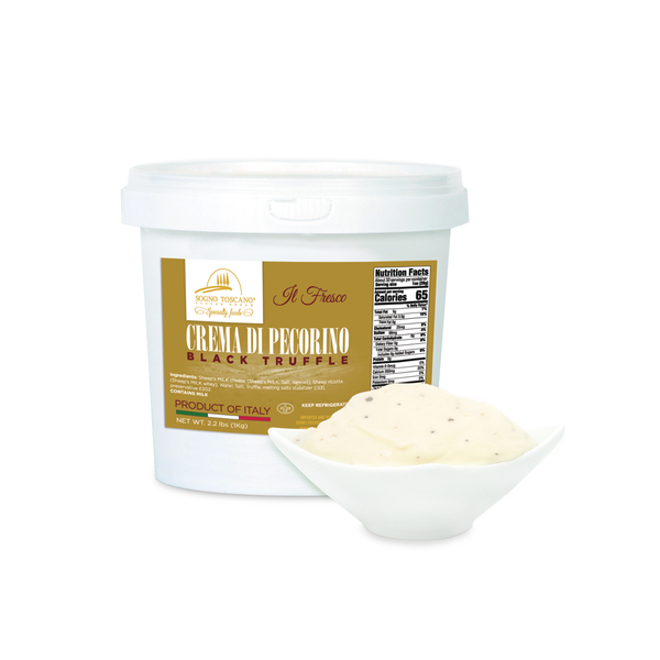 Cheese Crema di Pecorino Black Truffle 6/1kg *** Special Order ***