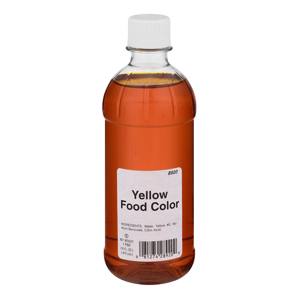 Food Color Yellow 6/1PT *** Special Order ***