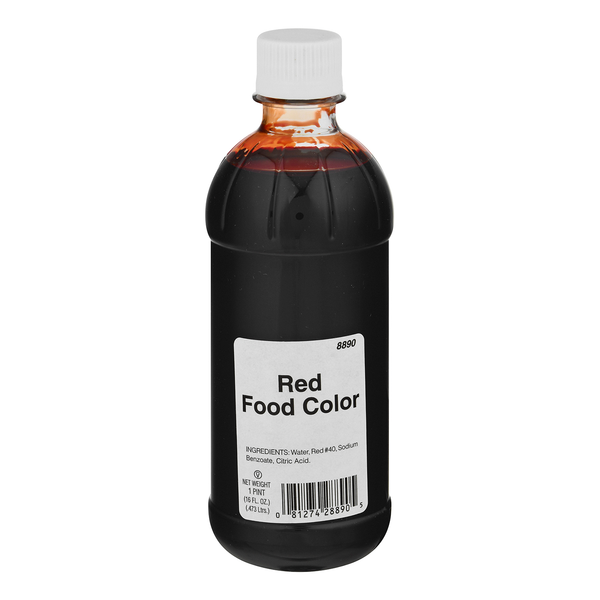Food Color Red 6/1 Pint *** Special Order ***