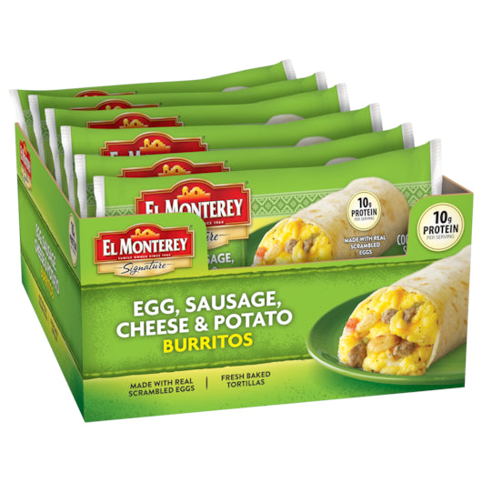 Burrito Egg Sausage Cheese and Potato 24/4.5oz *** Special Order ***