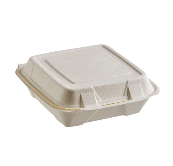 Container Hinged 1 Comp 9X9 Brown All Natural 200ct *** Special Order ***