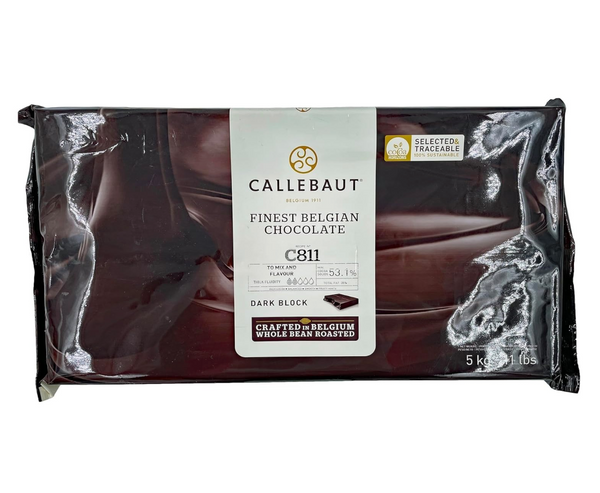 Callebaut Dark (Semi-Sweet) Block-C811NV-132 5/11lb (53.1%)
