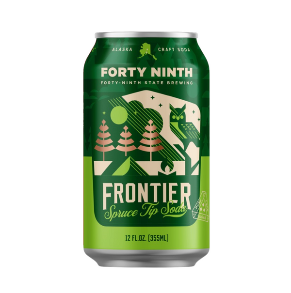 Soda Frontier Spruce Tip 6/4pk 12oz 49th State