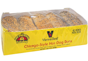 Hot Dog Buns w/Poppy Seeds 12/10ct - Sold by EA
