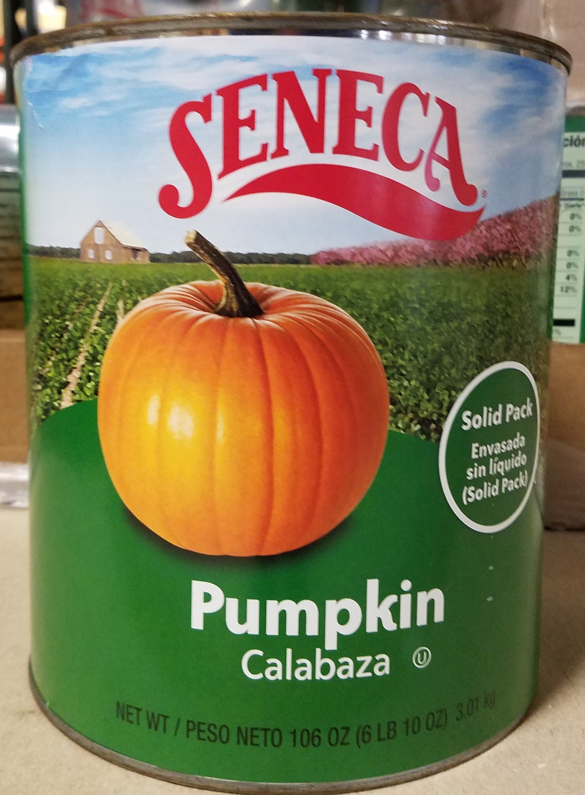 Filling Pumpkin Canned 6/#10 - Sold by EA