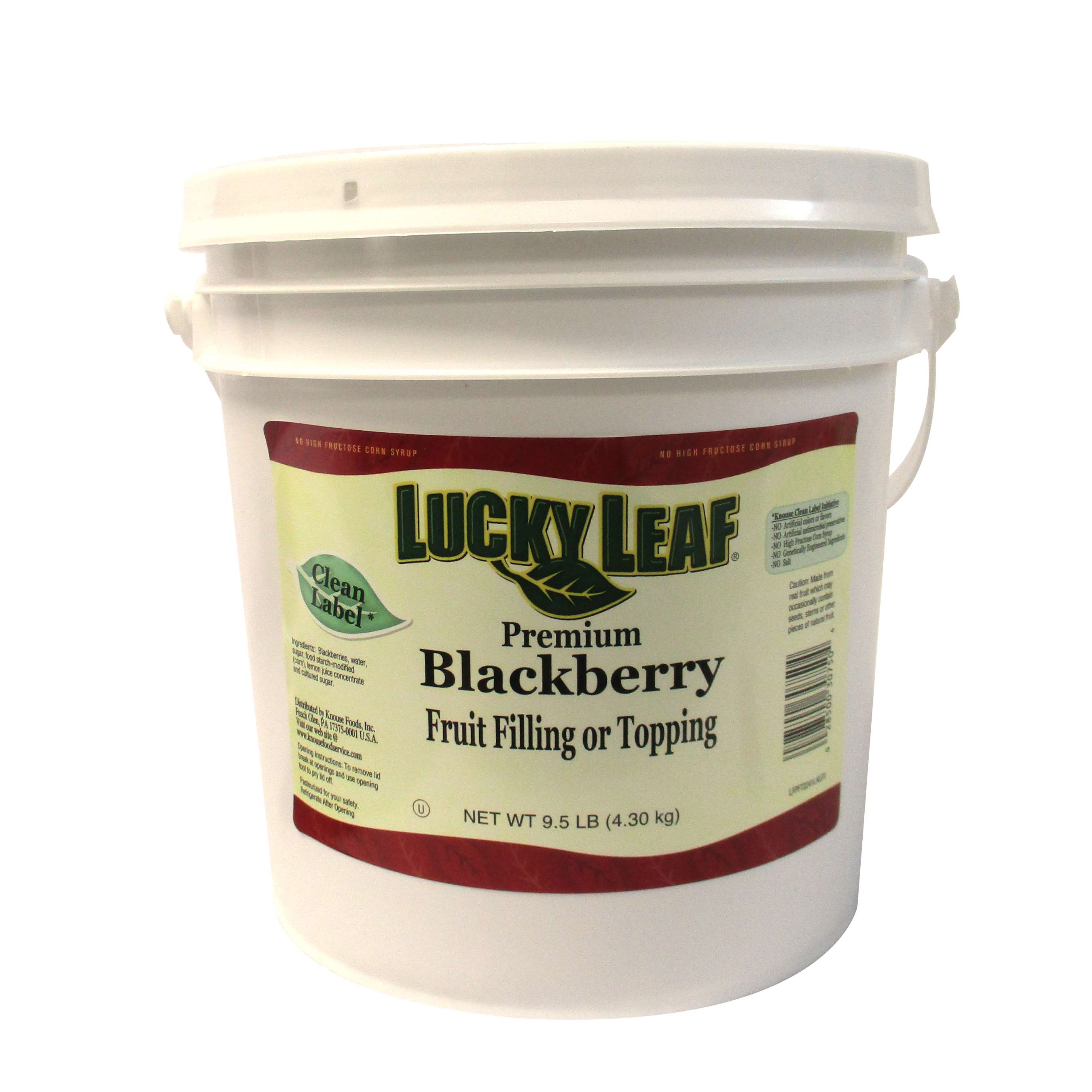 Filling & Topping Blackberry Clean Lable 2/9.5 pail - Sold by PACK