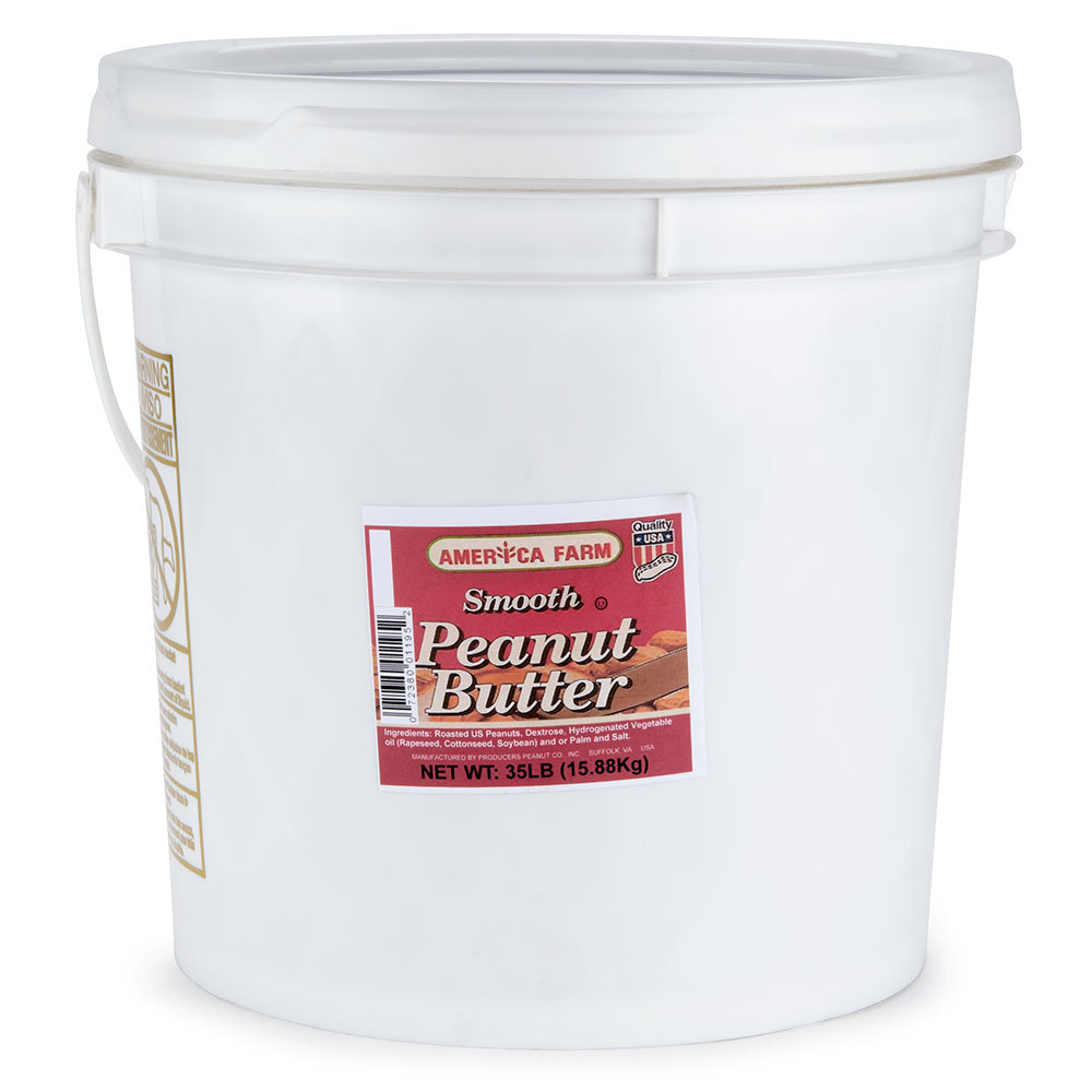 Peanut Butter Crunchy Stabilized 35lb Pail - Sold by PACK