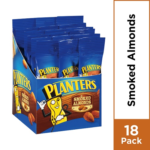 Almonds Smoked Nuts Snack Pouch 6/18 packs of 1.5oz - Sold by EA