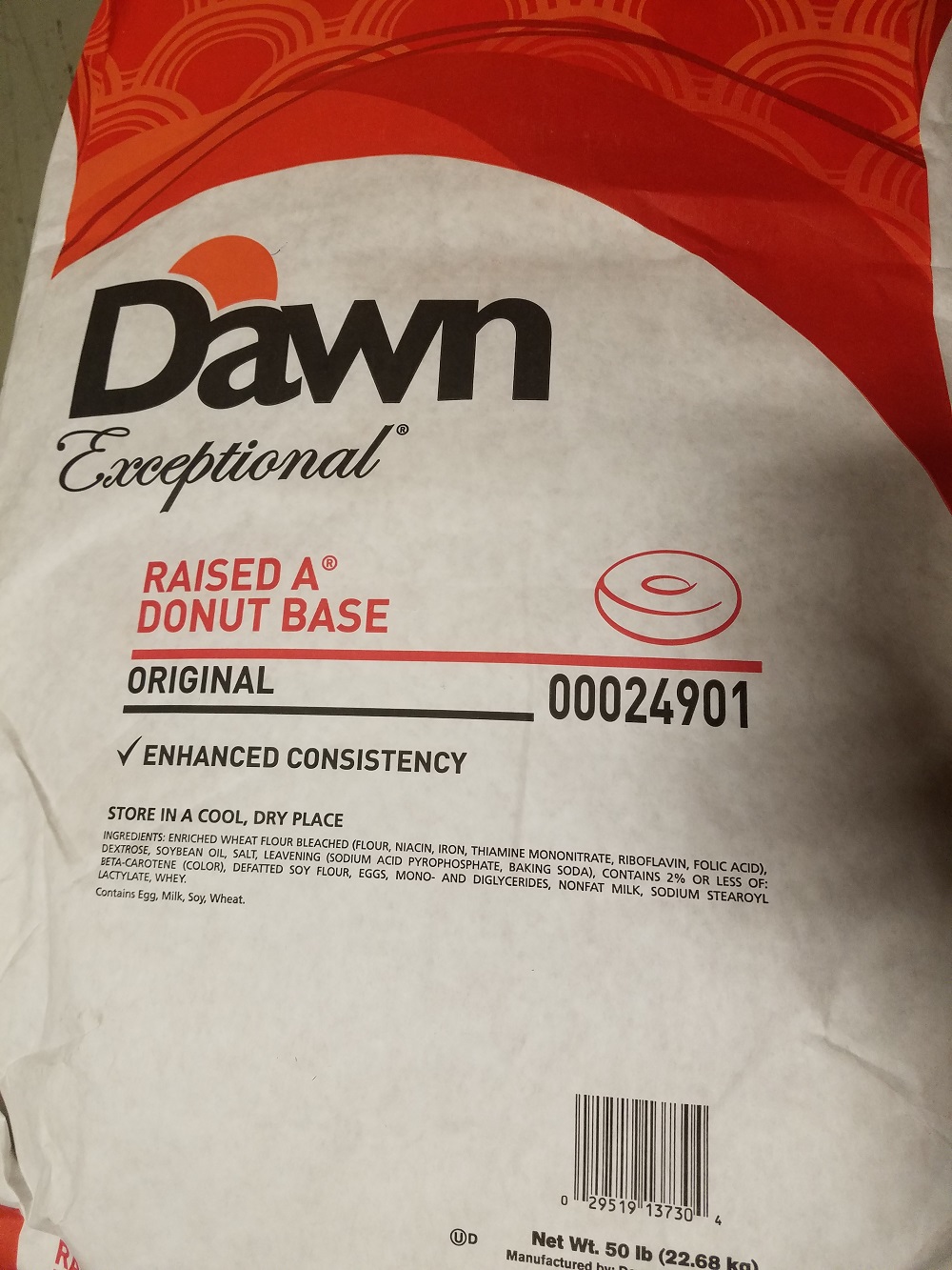 Donut Mix Exceptional Raised A Base 50lb - Sold by PACK - Click Image to Close