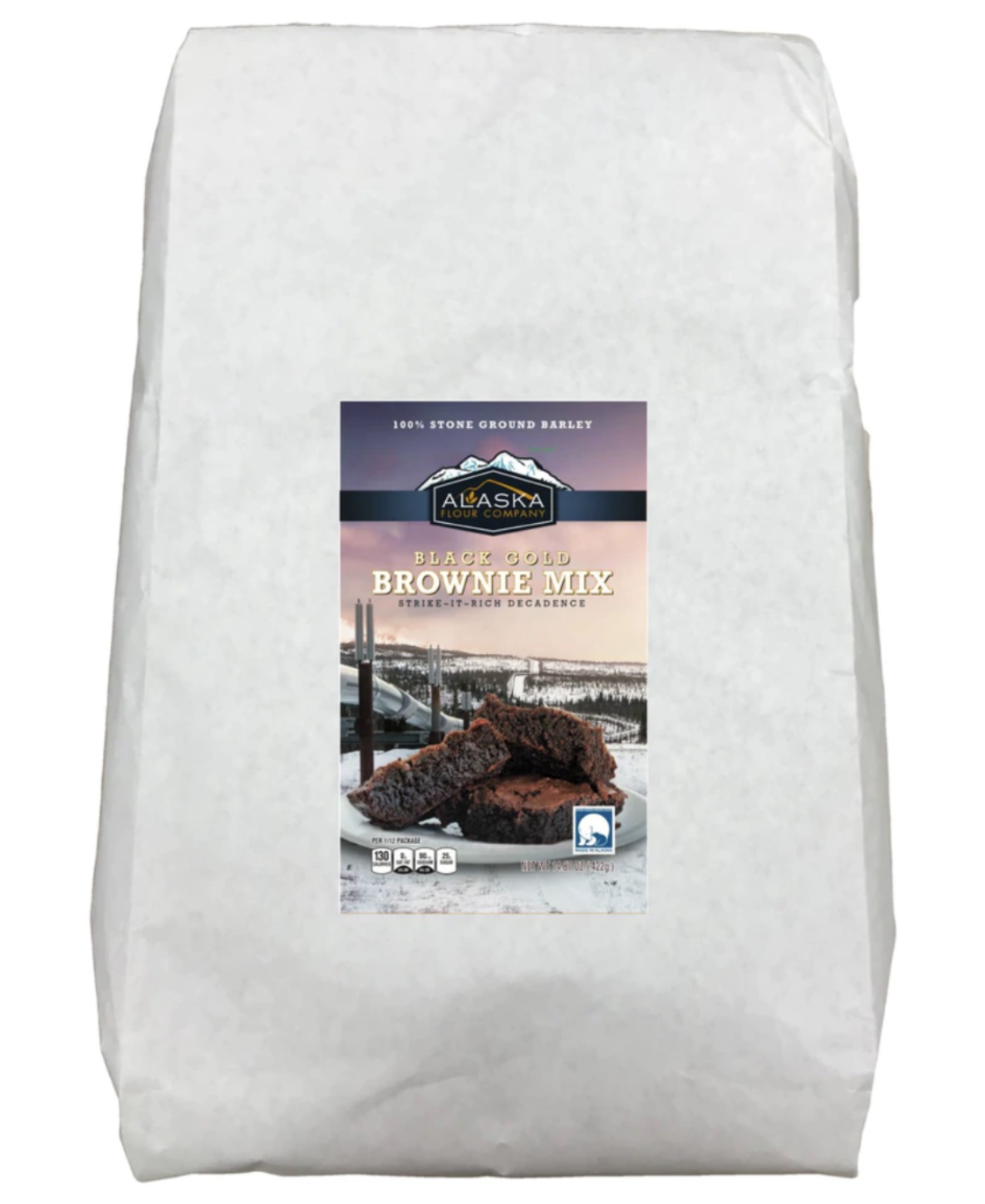 Brownie Mix Black Gold 25lb AK Flour Company - Sold by PACK