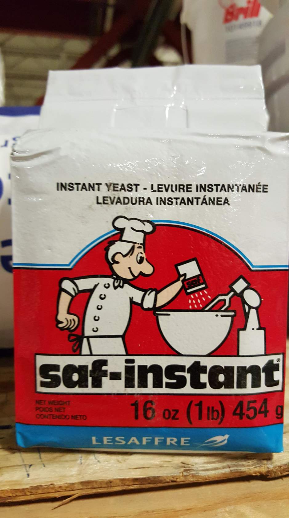 Yeast Saf Instant Red Label 20/1lb - Sold by EA