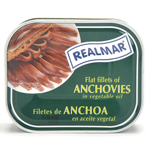 Anchovies in Oil Flat 12/13oz - Sold by EA