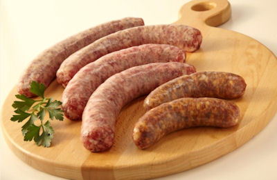 Sausage Spicy Italian Link Raw 4-1 12lb (82435) - Sold by PACK