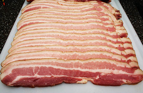 Bacon Bulk Sliced 10/12 30lb - Sold by PACK