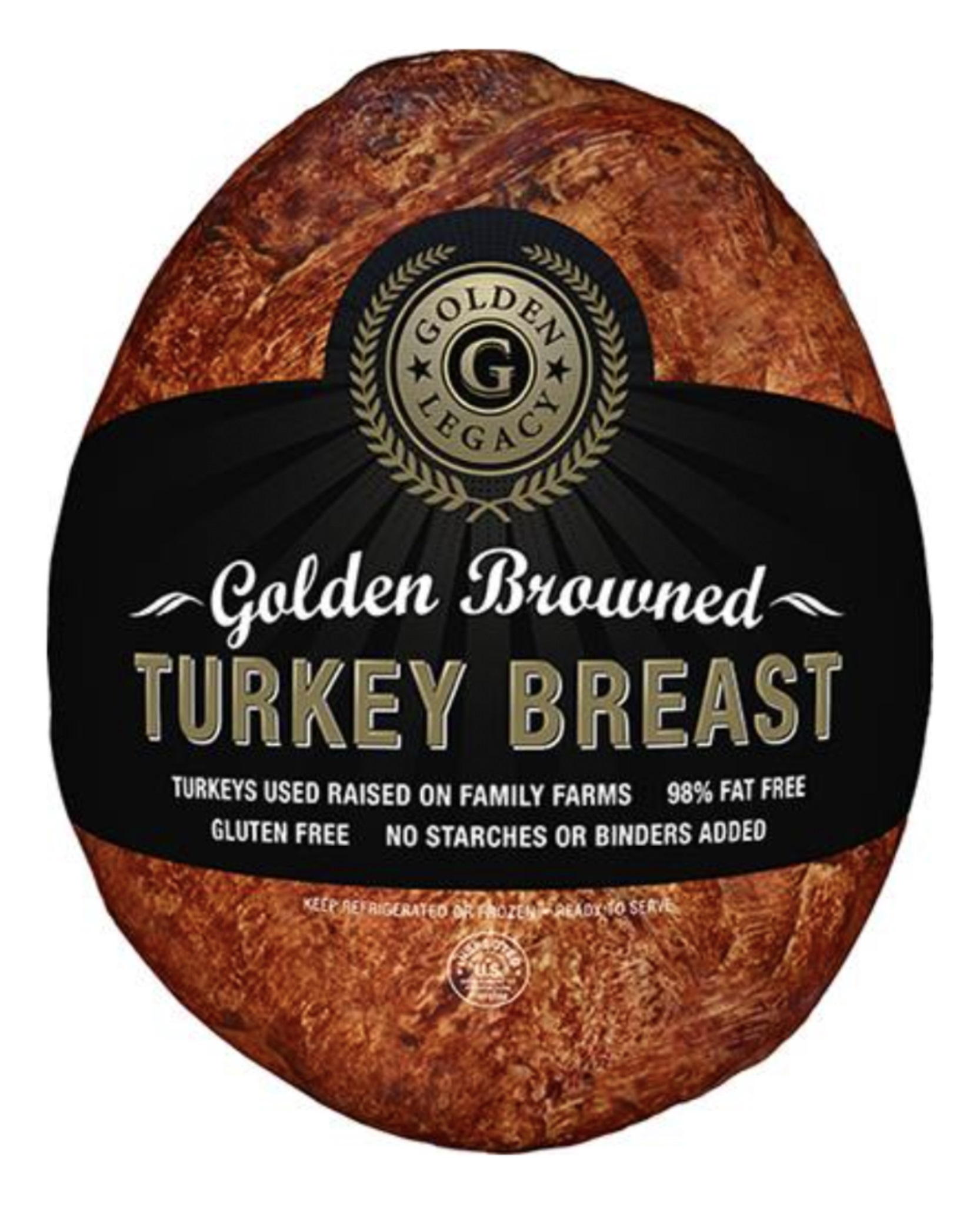 Turkey Breast Whole Oil Browned - Pan 2/9lb RW - Sold by EA