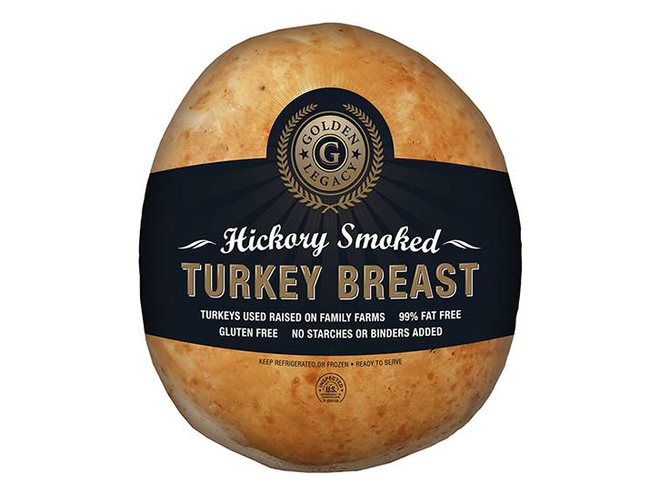 Turkey Breast Whole Hickory Smoked 2/9lb - Sold by EA