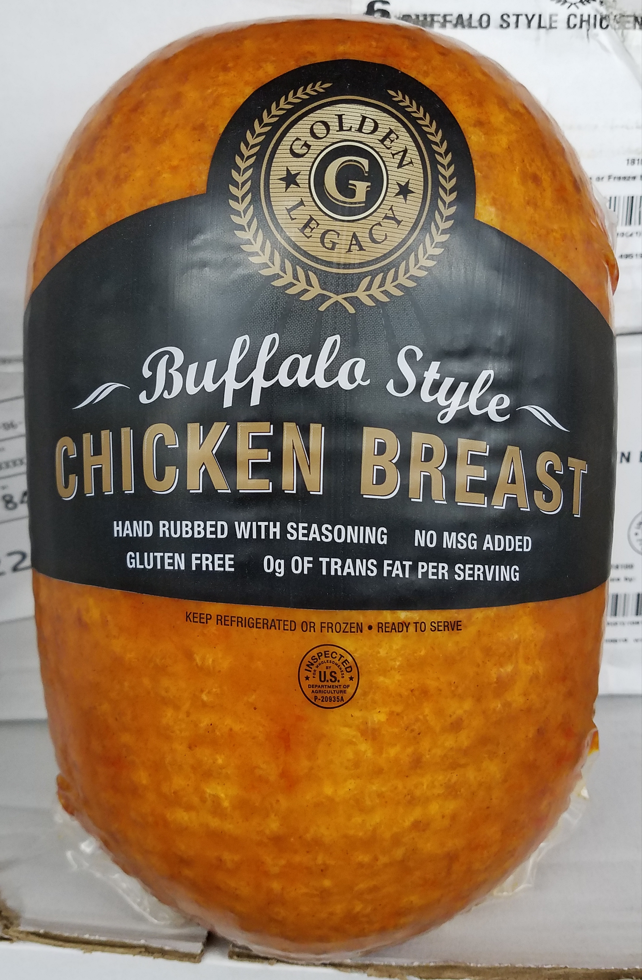 Chicken Breast Buffalo Style 3/5.25lb - Sold by EA