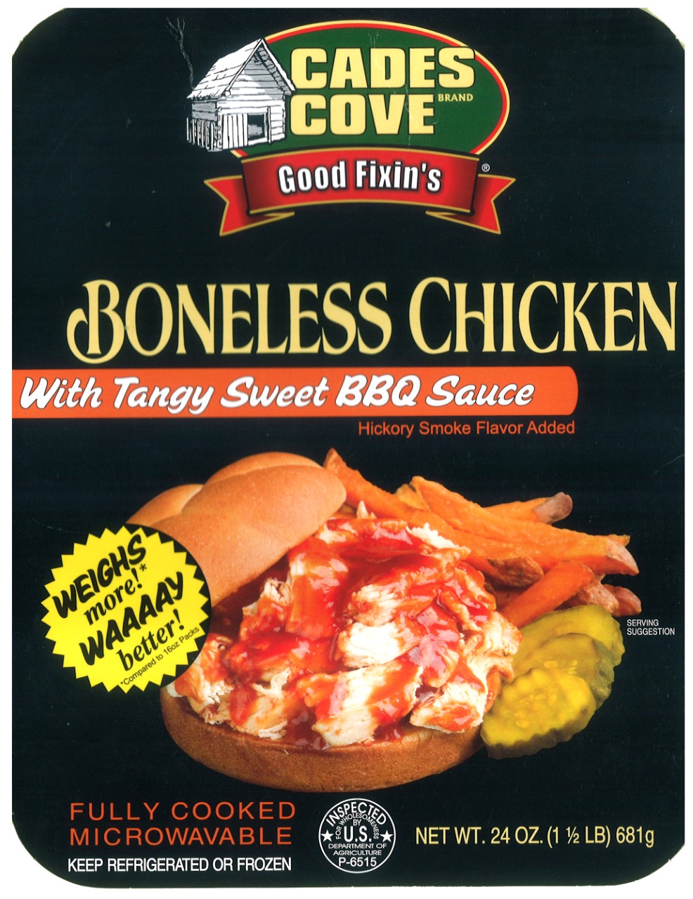 Chicken Boneless W/Tangy Sweet BBQ 24oz - Sold by EA