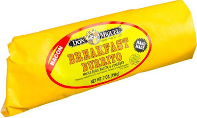 Burrito Breakfast Egg Bacon & Cheese 12/7oz - Sold by PACK