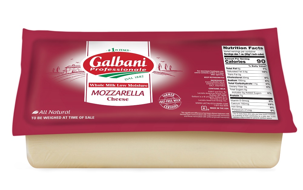 Cheese Loaf Mozzarella - Whole Milk 8/5lb - Sold by EA