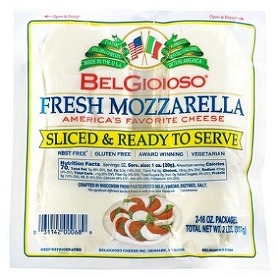 Cheese Mozzarella Fresh Log 2-16oz - Sold by PACK