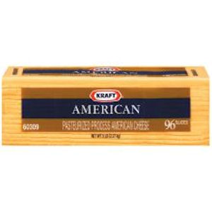 Cheese Sliced 96 American 4/5lb - Sold by EA