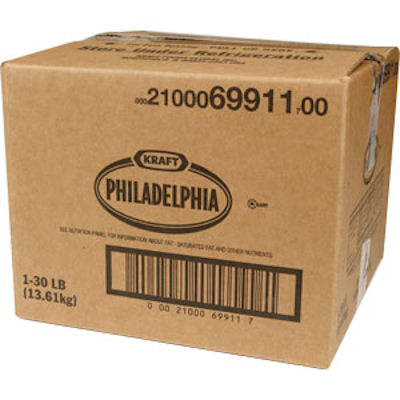 Cream Cheese 30lb (Philly) - Sold by PACK