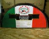 Cheese Wheel Romano Black Wax Half Moon 10lb - Sold by PACK