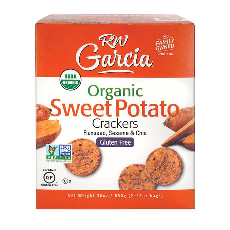 Crackers Sweet Potato Organic 3 seed 30oz - Sold by PACK