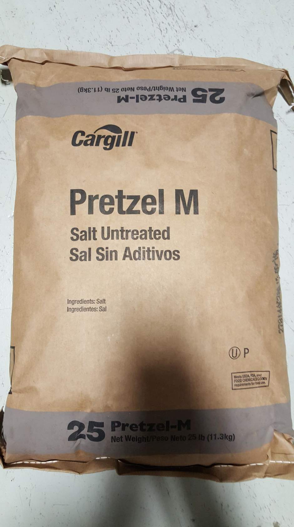 Salt - Pretzel 25lb - Sold by PACK