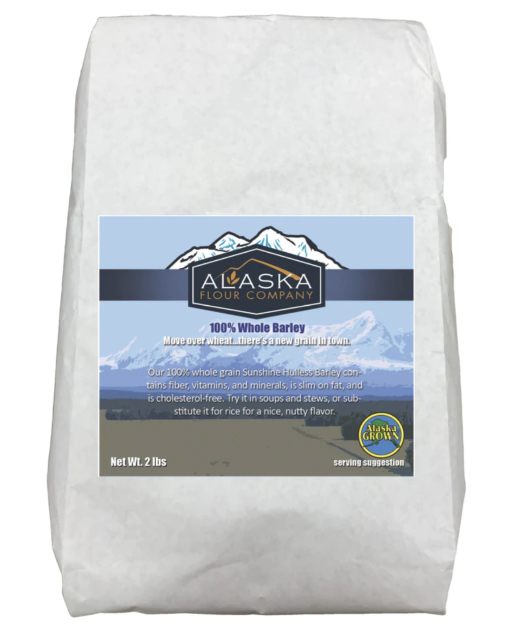 Barley Whole Hulless 25lb AK Flour Company - Sold by PACK