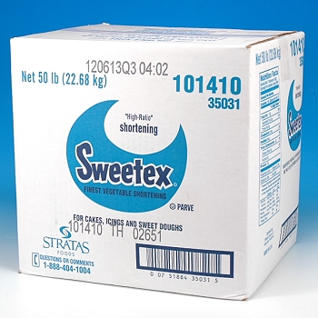 Shortening Sweetex Flex Cake and Icing 50lb - Sold by PACK - Click Image to Close