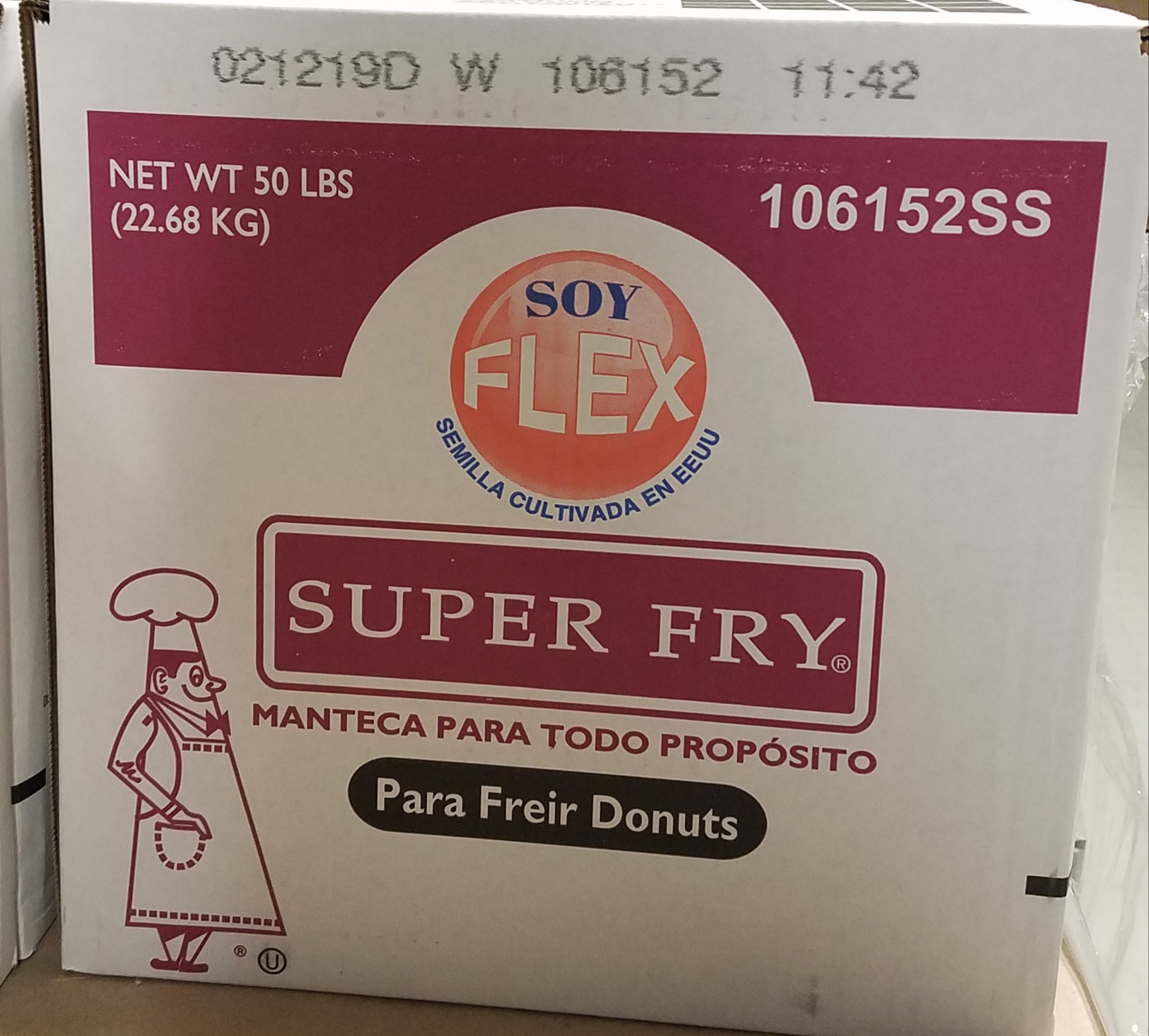 Shortening Donut Fry Soy Flex 50lb - Sold by PACK