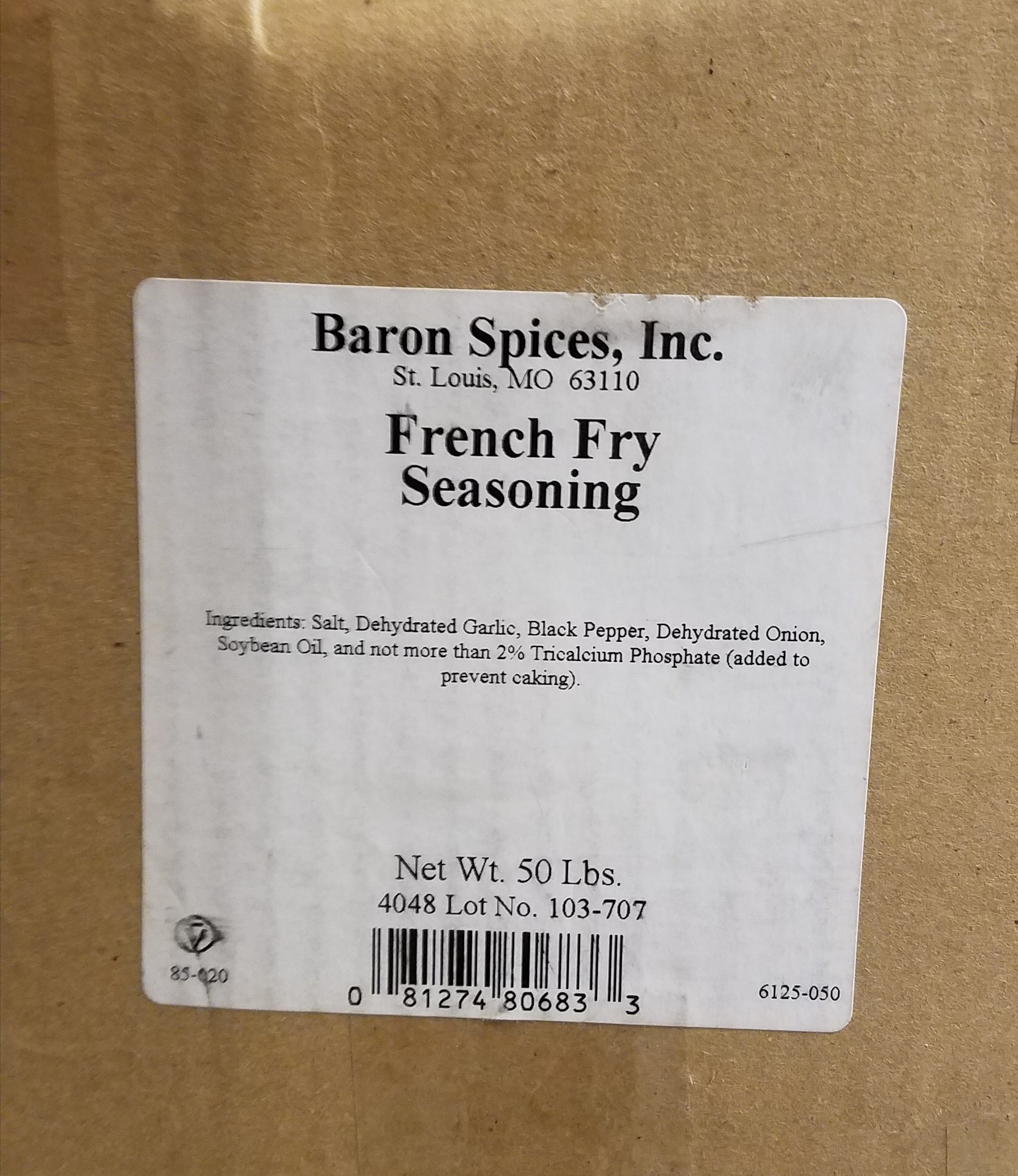 French Fry Seasoning 50lb - Sold by PACK - Click Image to Close
