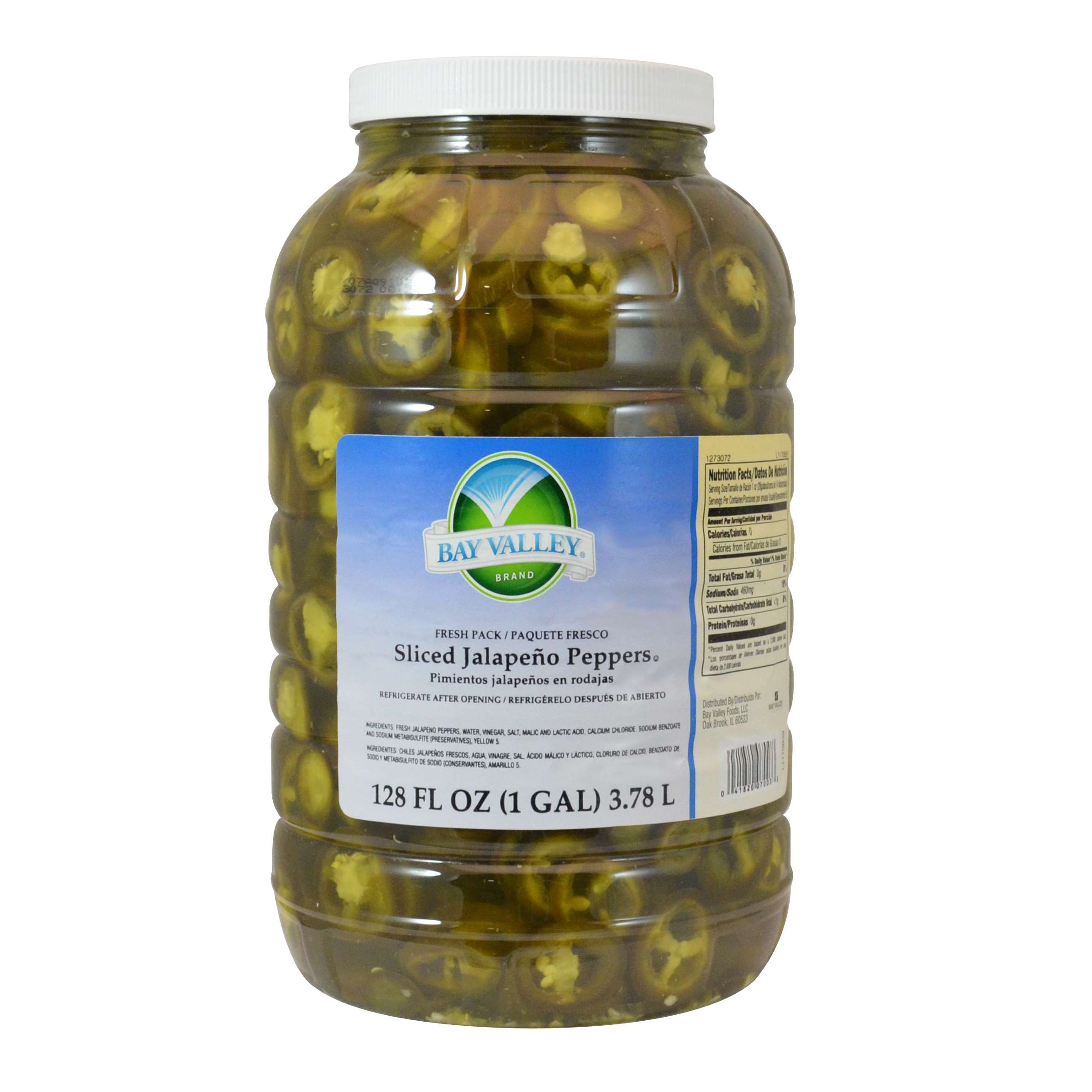Jalapeno Peppers, Sliced 4/1gal - Sold by EA