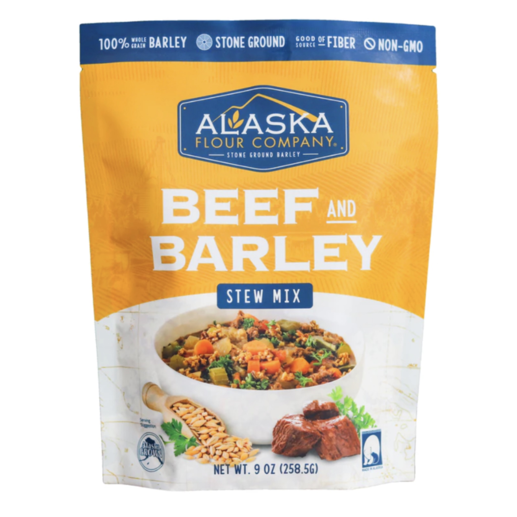 Stew Mix Beef and Barley 6/5lb AK Flour Company - Sold by EA - Click Image to Close