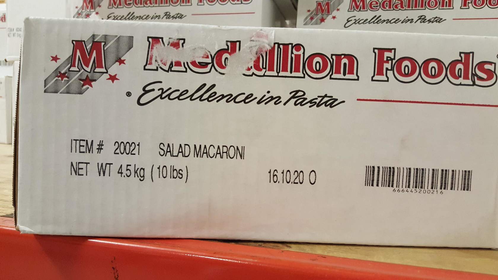 Pasta Macaroni Salad 4/5lb - Sold by EA